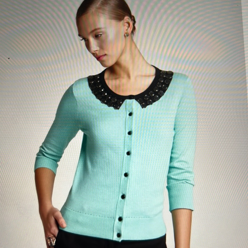 Kate Spade Jeweled Cardigan, Small